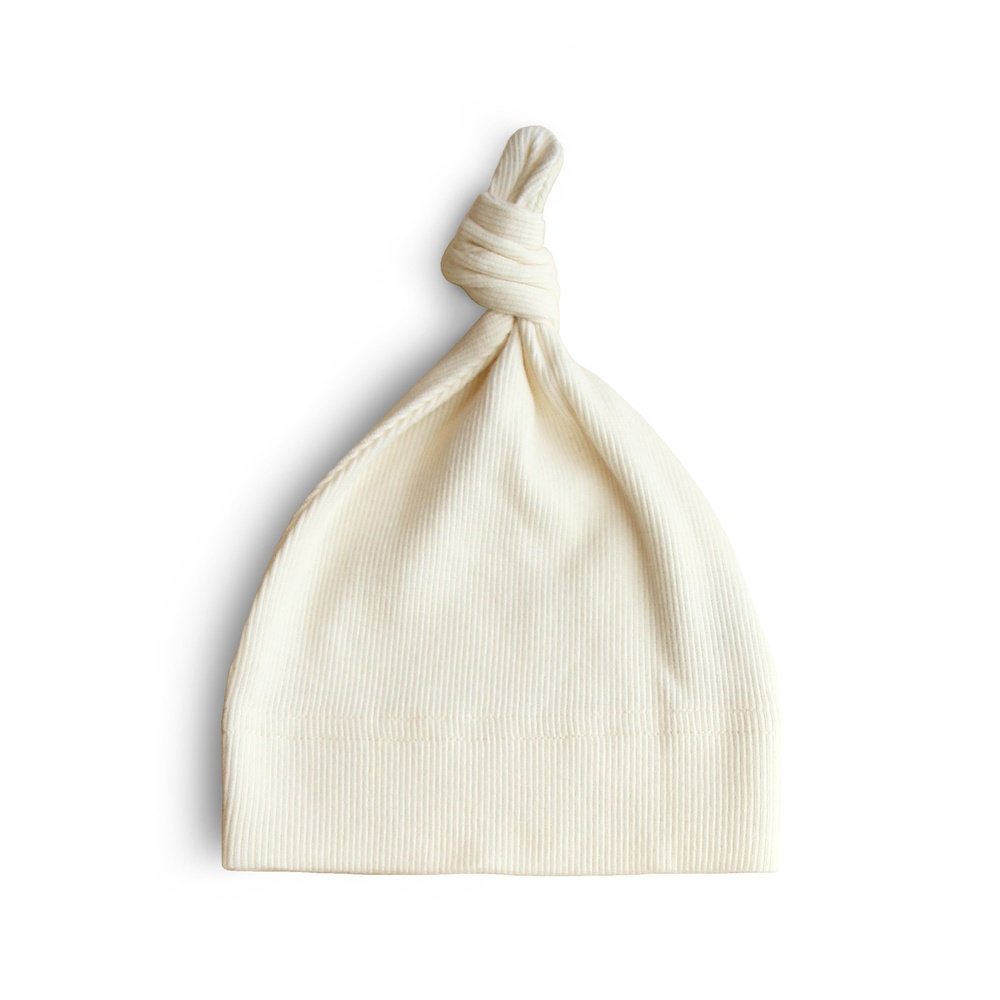 BEANIE - IVORY BIOKATOEN