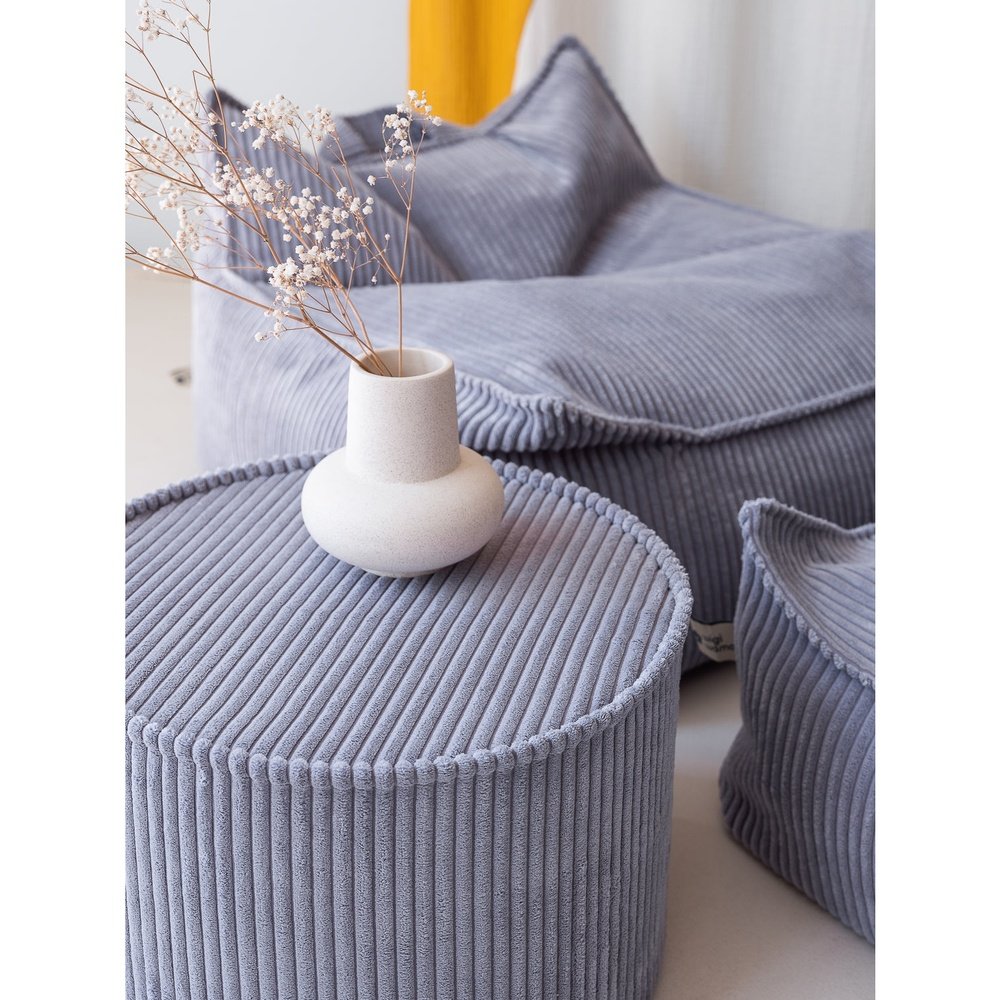 Blueberry Blue Pouffe