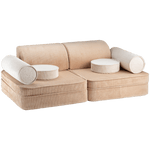 Zetel Set - Brown Sugar Settee